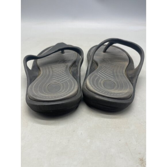 flip flop sandals black plastic size Europe 39 USA 8 women's READ - Picture 4 of 7